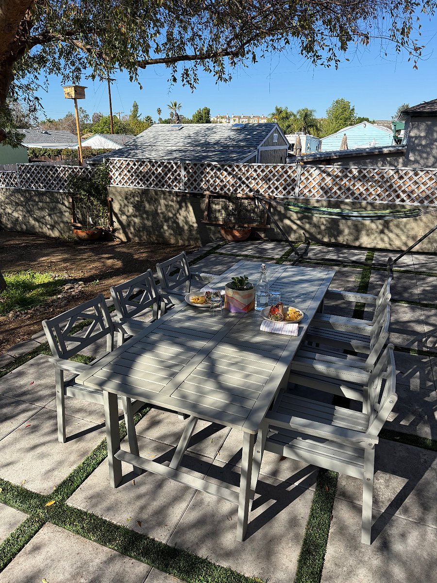 Outdoor dining table