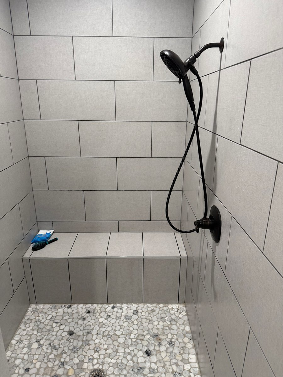 Shower master bathroom