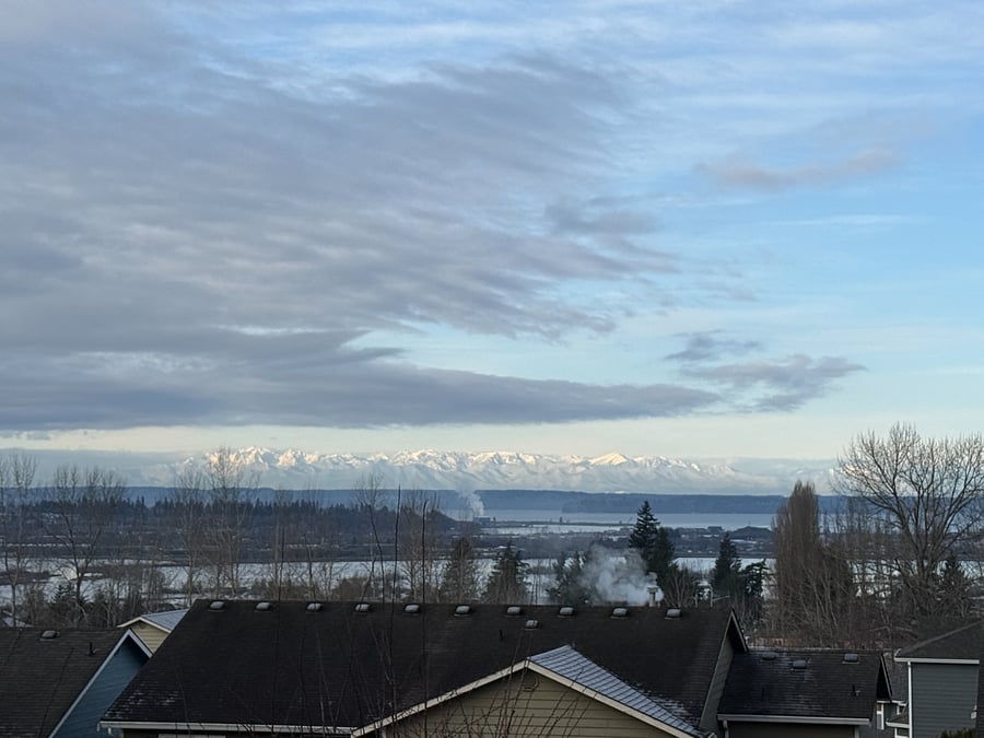 Enjoy the view from the back deck facing west.