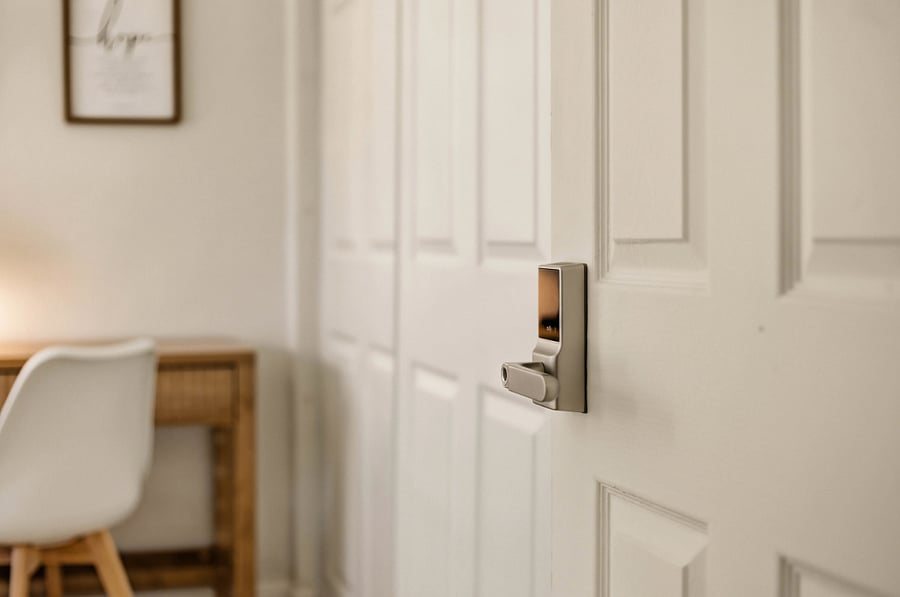 Safety first: Every room is equipped with a modern electronic lock for secure, keyless access.