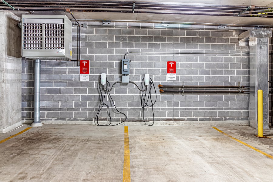 EV Charging Station - 4 chargers on site