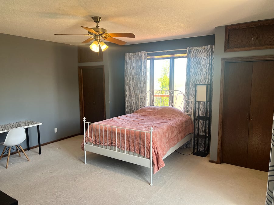Master Suite One Bedroom. All Bedrooms are the same size and have similar layout.