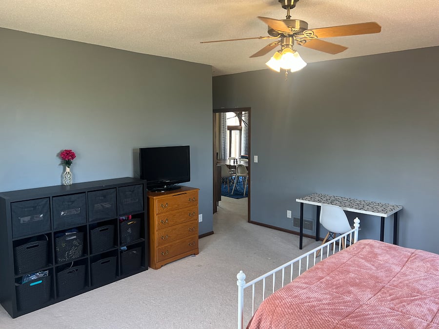 Master Suite One Bedroom. All Bedrooms are the same size and have similar layout.