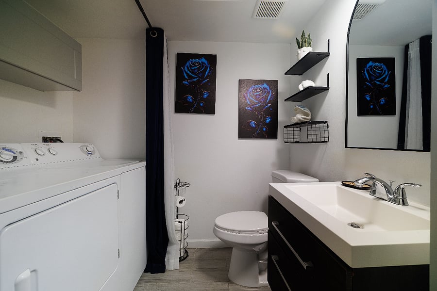 Half bath and laundry room combo