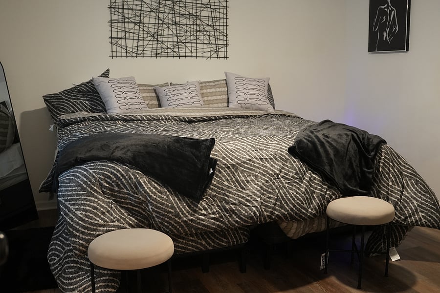 Bedroom 1 set up as king, other view