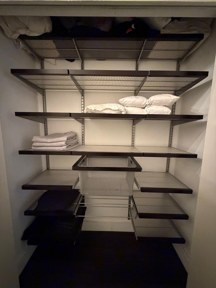 Three large size hallway closets, all with custom closet systems installed for AMPLE and systematic storage. More storage than even 3 bedrooms have to offer in NYC.
