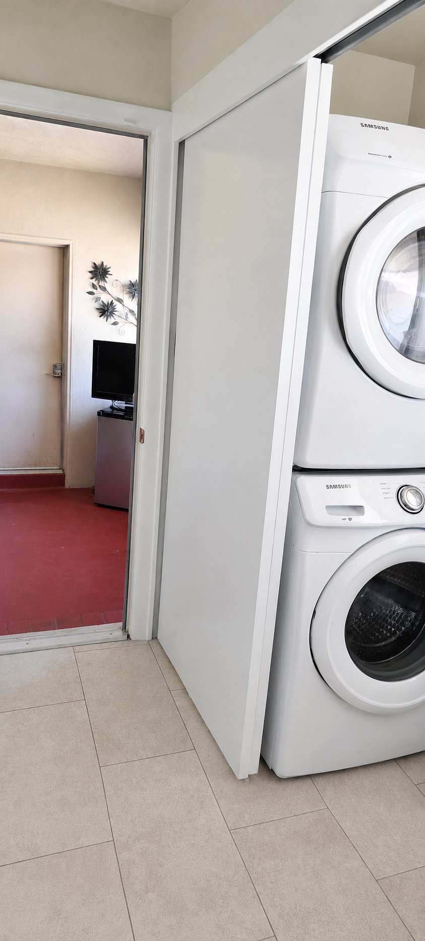 Laundry Room directly across from studio