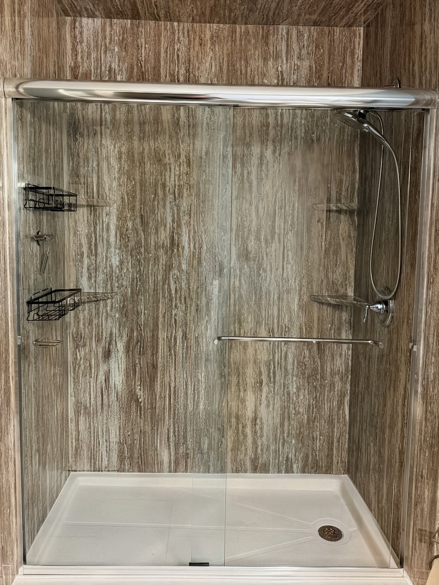 Master shower