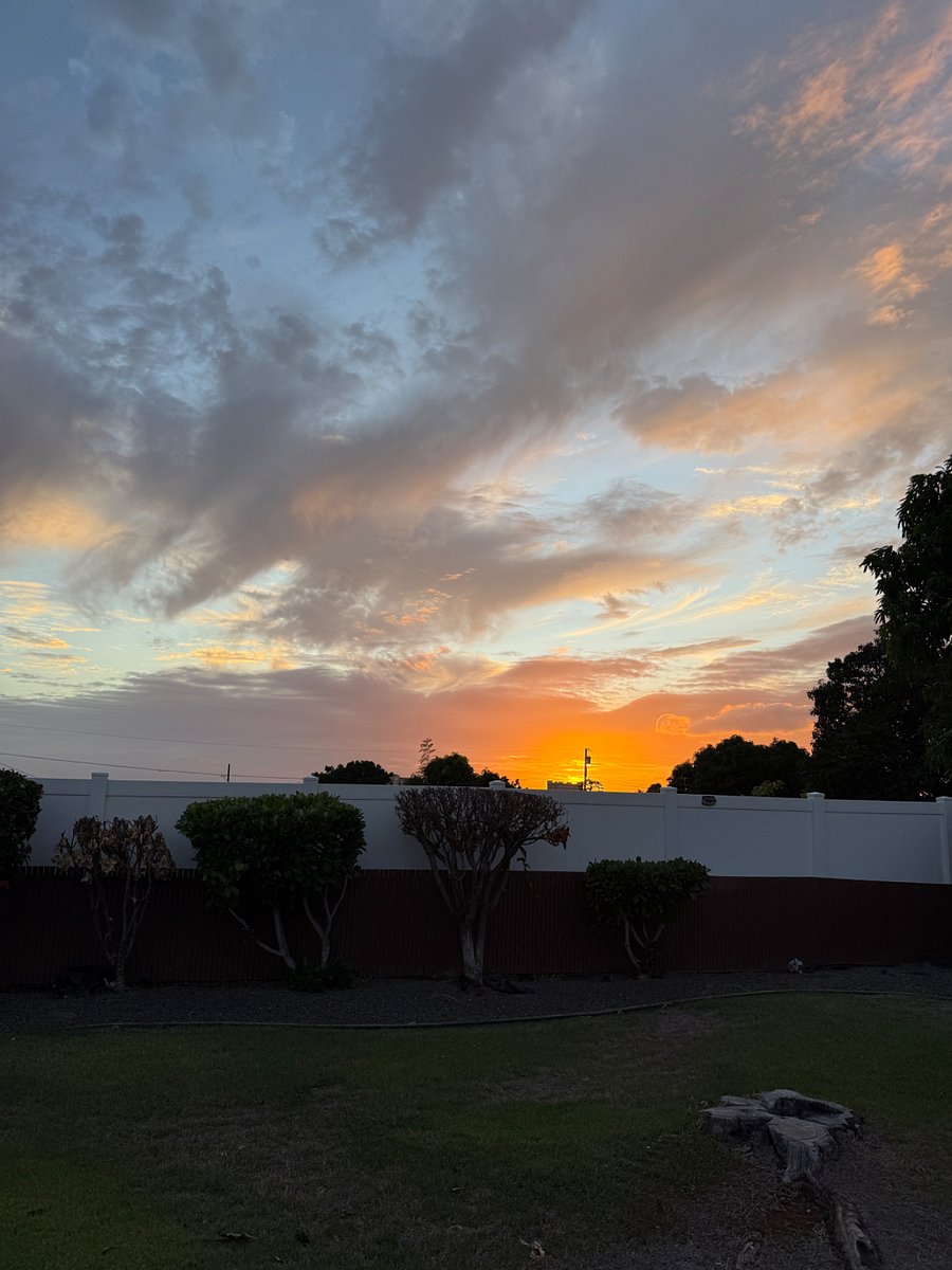 Sunset from backyard