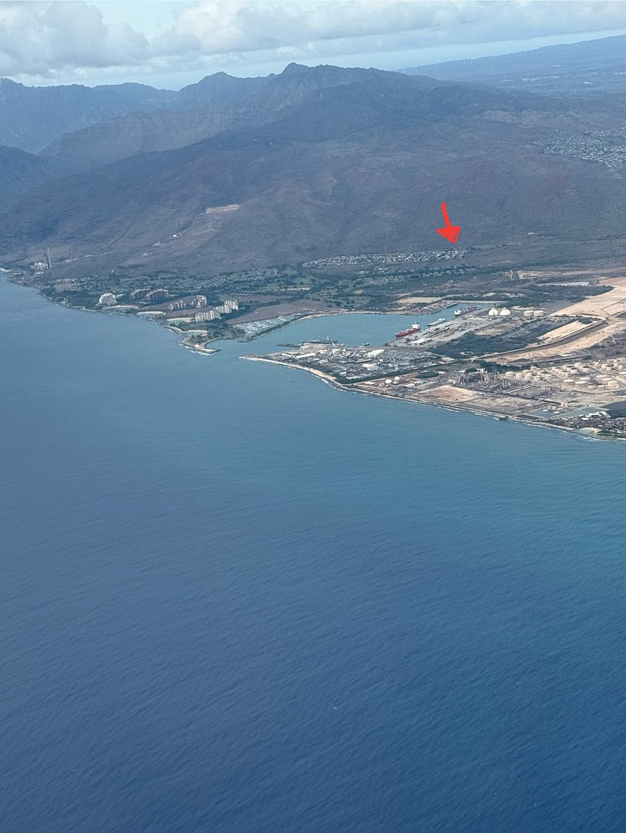 View from airplane