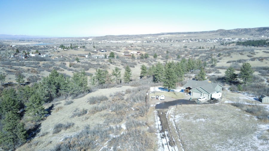 arial view of property