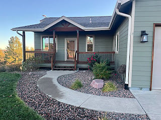 front entrance and porch with keypad entry