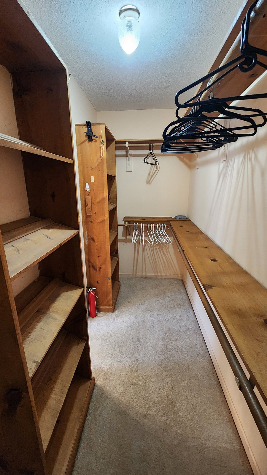 12' Walk in closet with dual shoe organizers