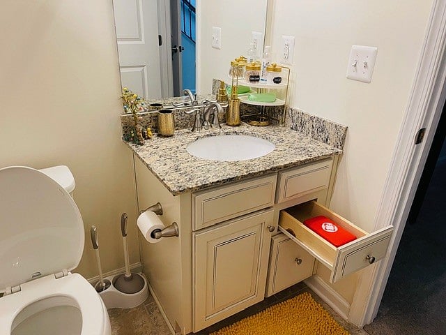 Bathroom showing first-aid kit