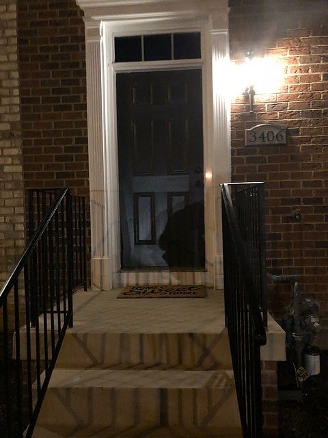 Private front door entrance.