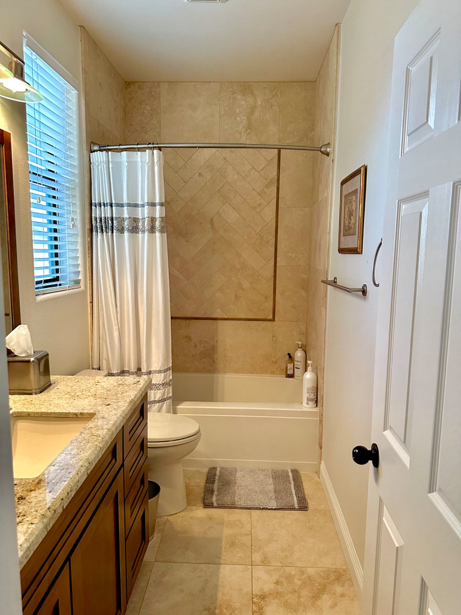 Your own private full bathroom.