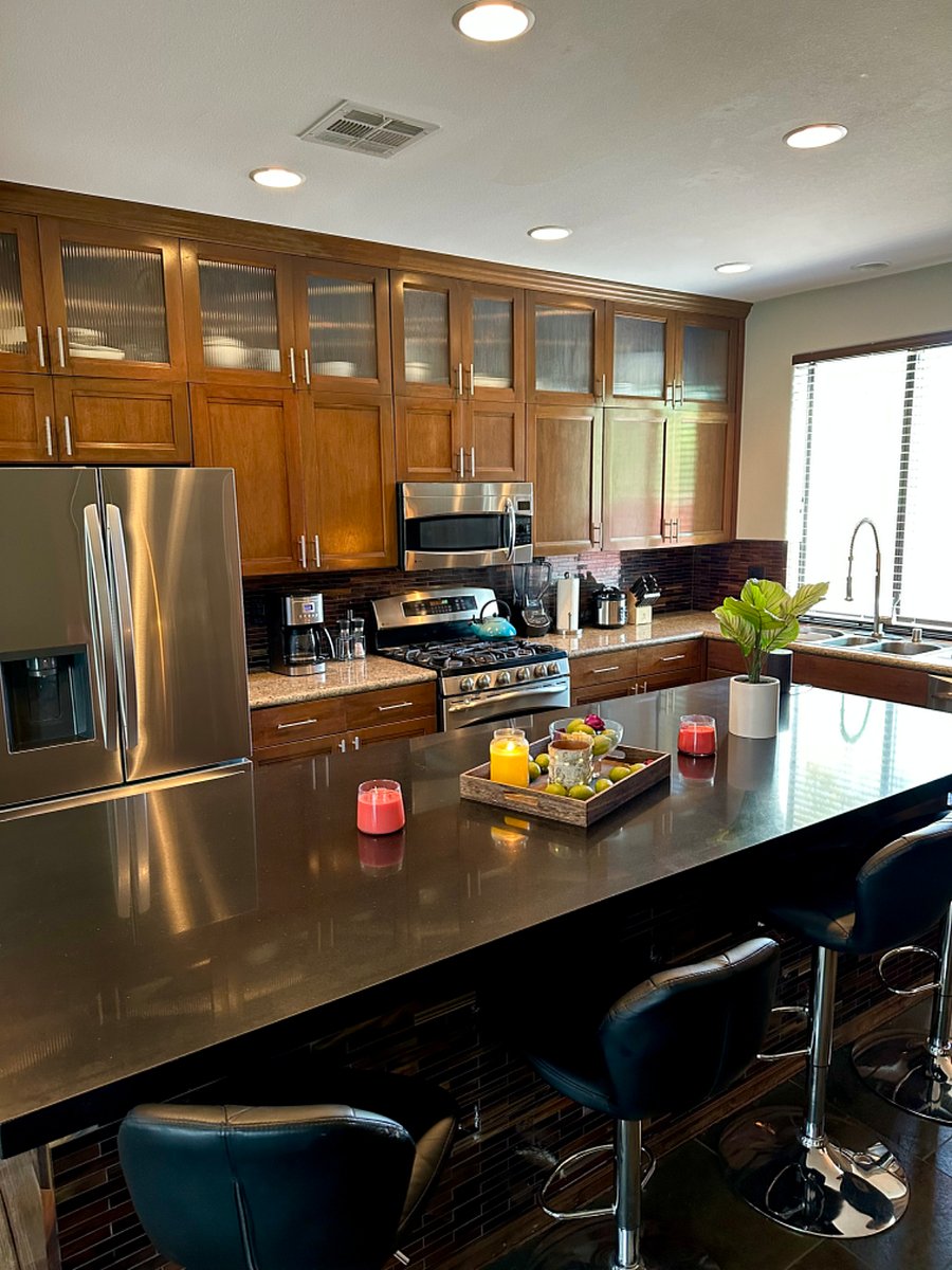 Full kitchen always available for your use, but shared with owner when she is home.