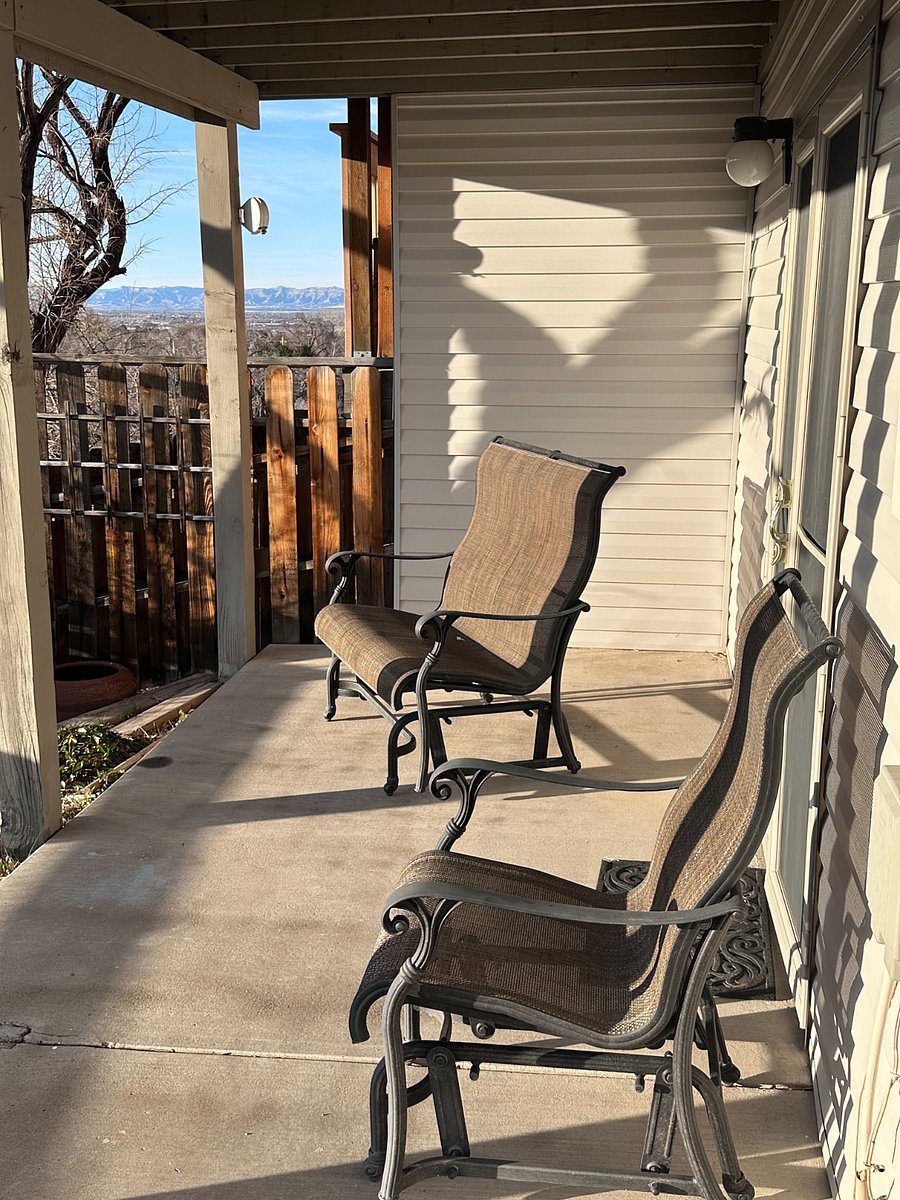 Private patio off master bedroom