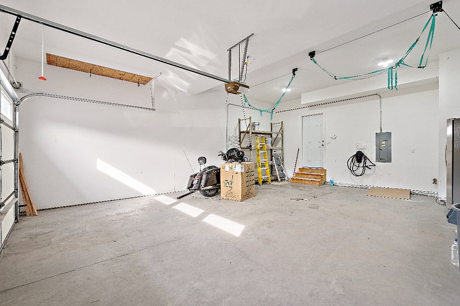 2 car garage space
