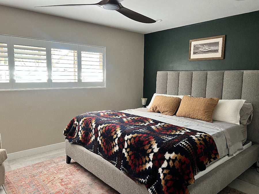 2nd bedroom with King bed