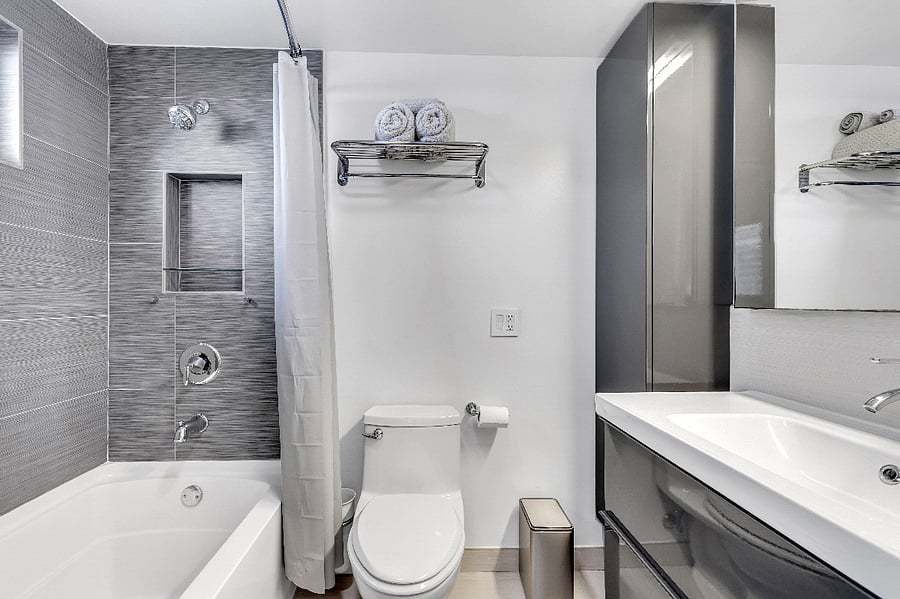 Ensuite bathroom in office