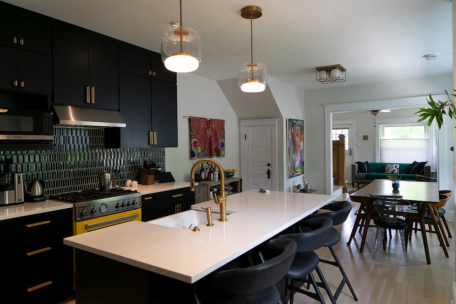 View of the main floor from the kitchen.