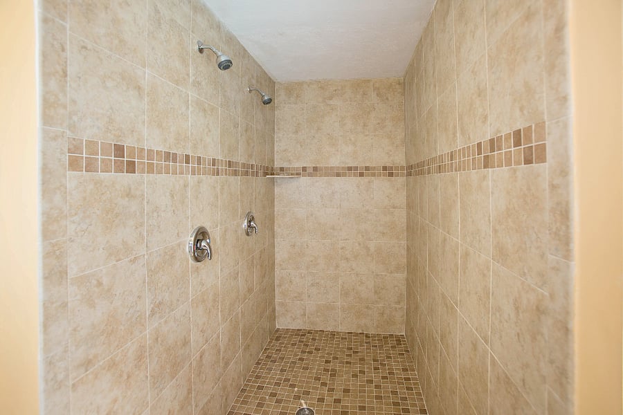 Master shower