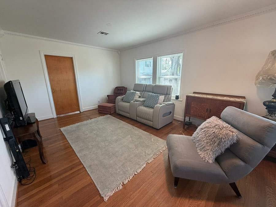 View of living room from hallway