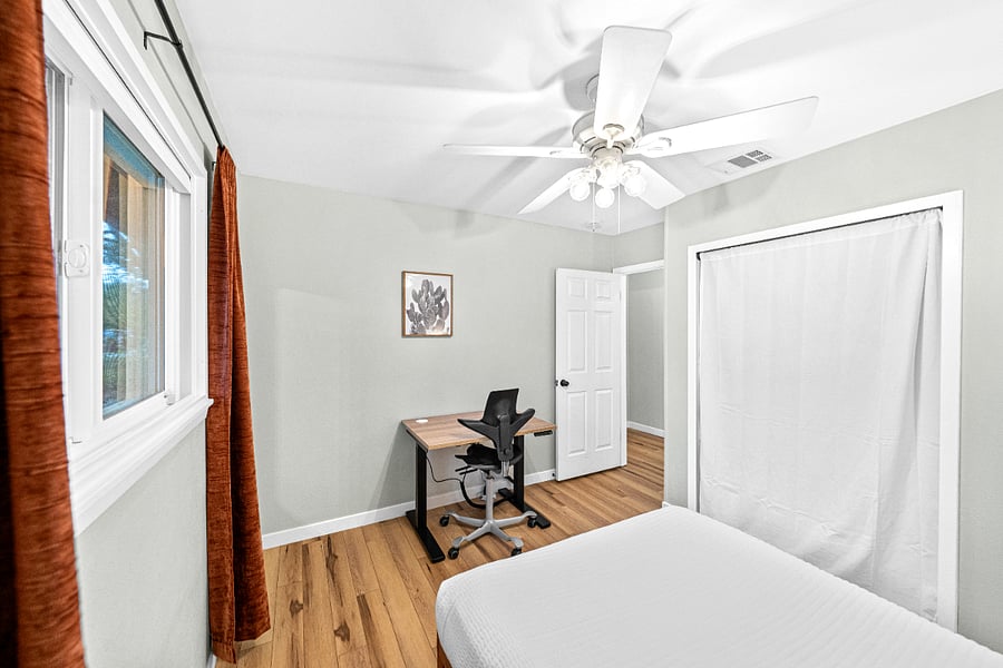 Secondary bedroom #1 with standing desk
