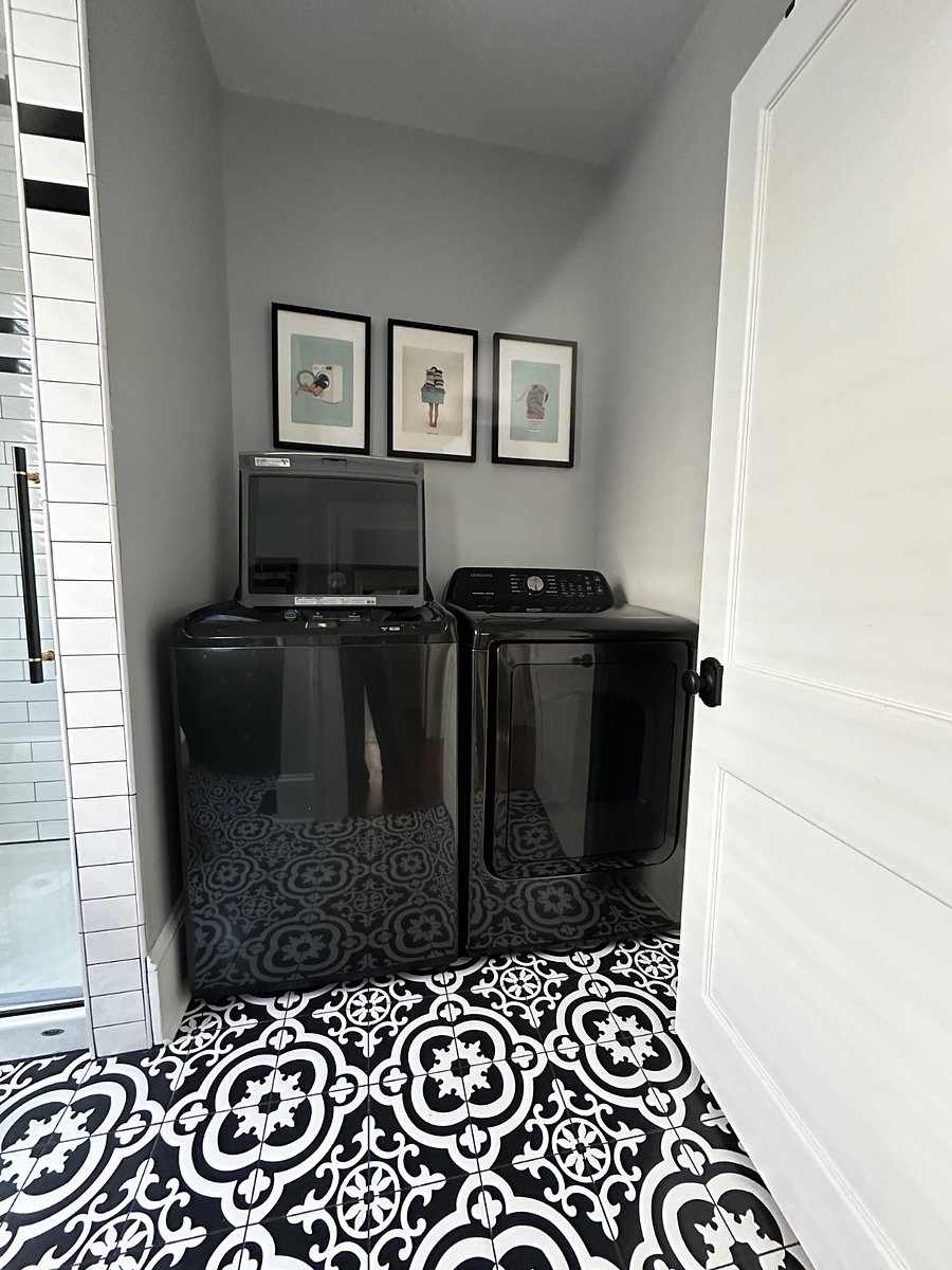 laundry in main level bath