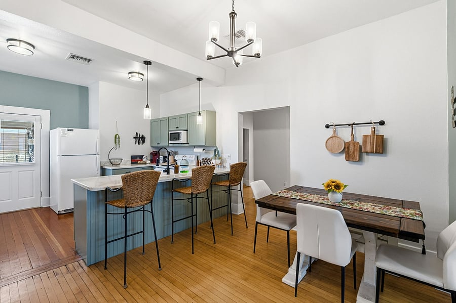 Open kitchen/dining space, perfect for gathering and connecting.