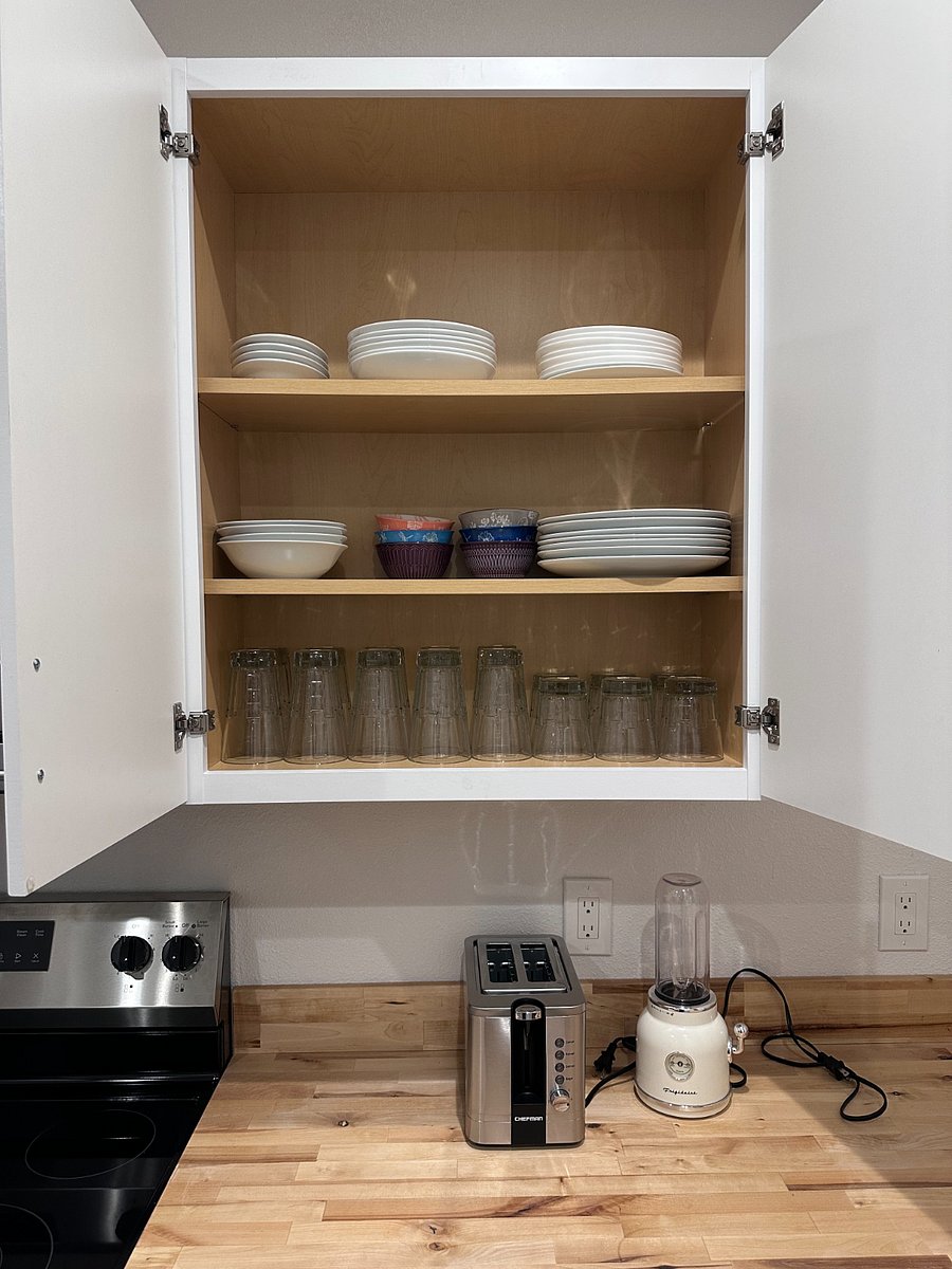 Basic kitchen essentials included.