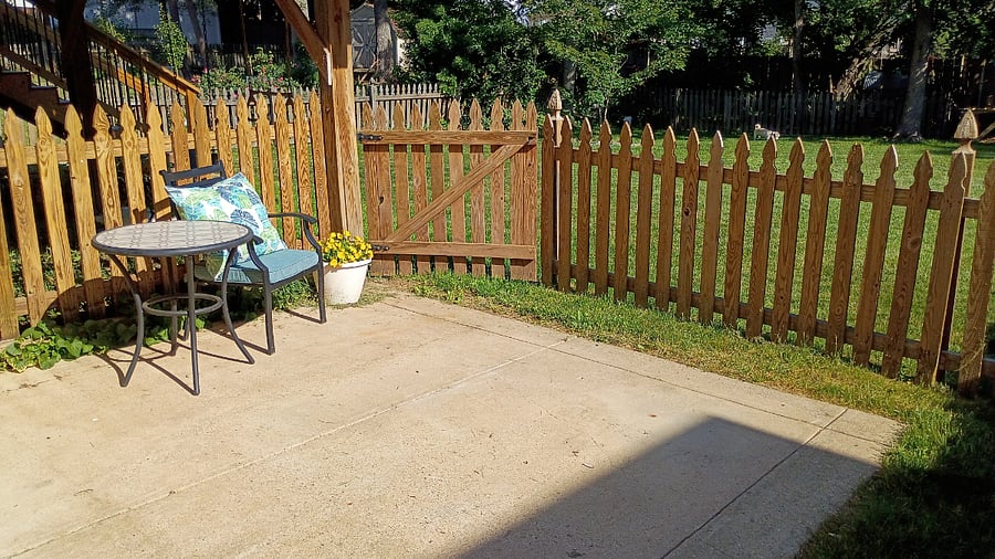 Private patio
