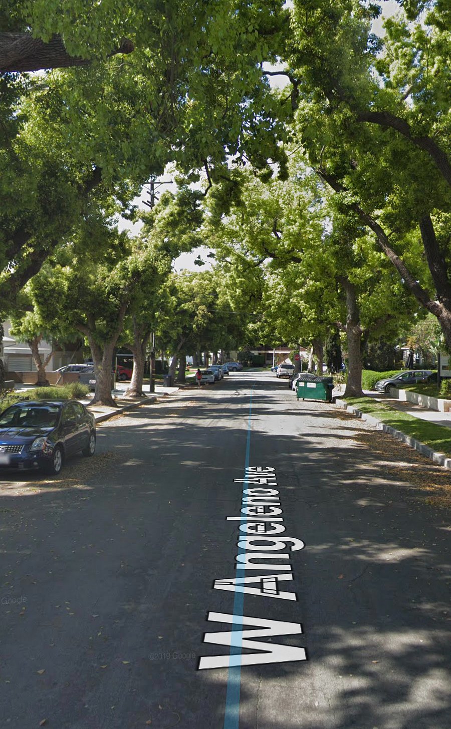 Street view looking east from property.