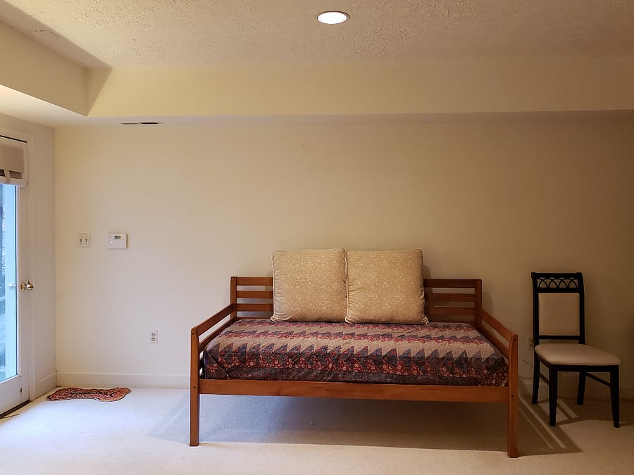 Guest bed for visitors.