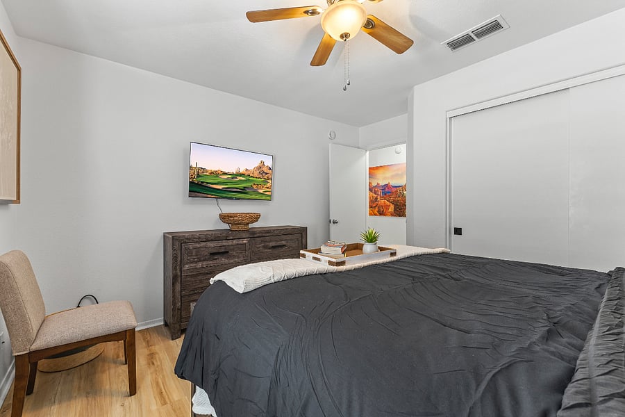 King size bed in room #2 