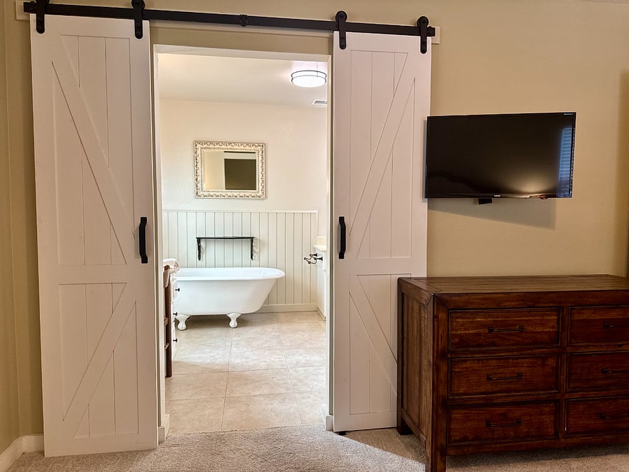 Entrance to private bathroom