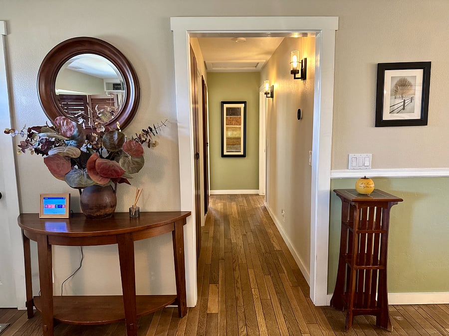 Hallway leading to bedrooms