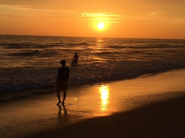 Sunset at Oceanside beach nearby