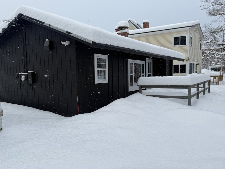 Exterior back deck
