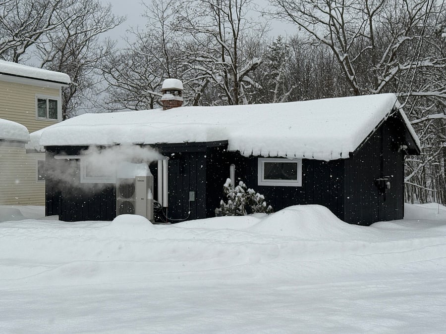 Exterior Winter storm