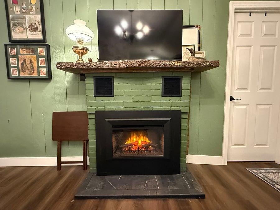Electric Fireplace and TV