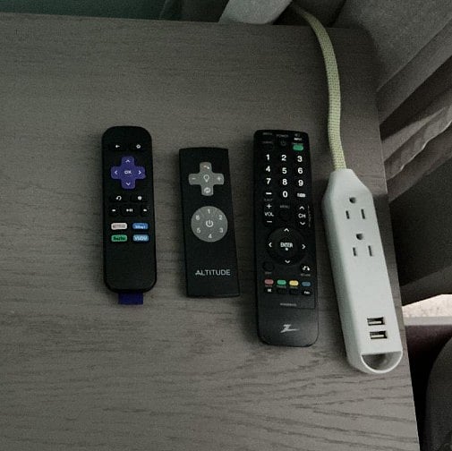 Master Bedroom controls for rocu, tv and ceiling fan
