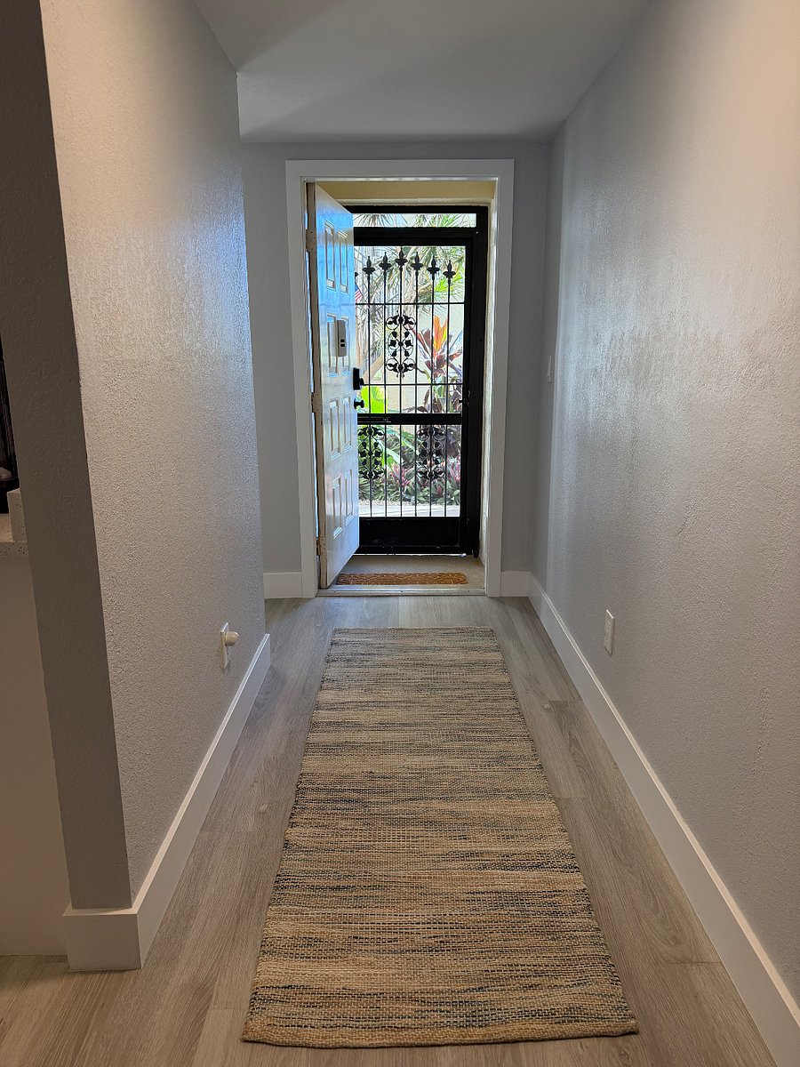Entry hallway to your front door.