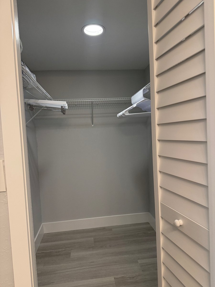 Large walk-in closet.