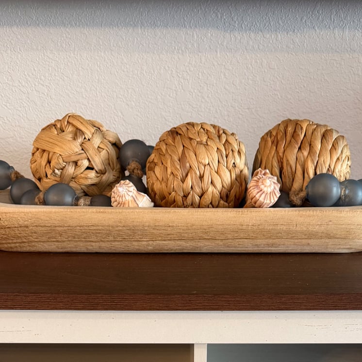 Carefully chosen, luxe-looking decor.