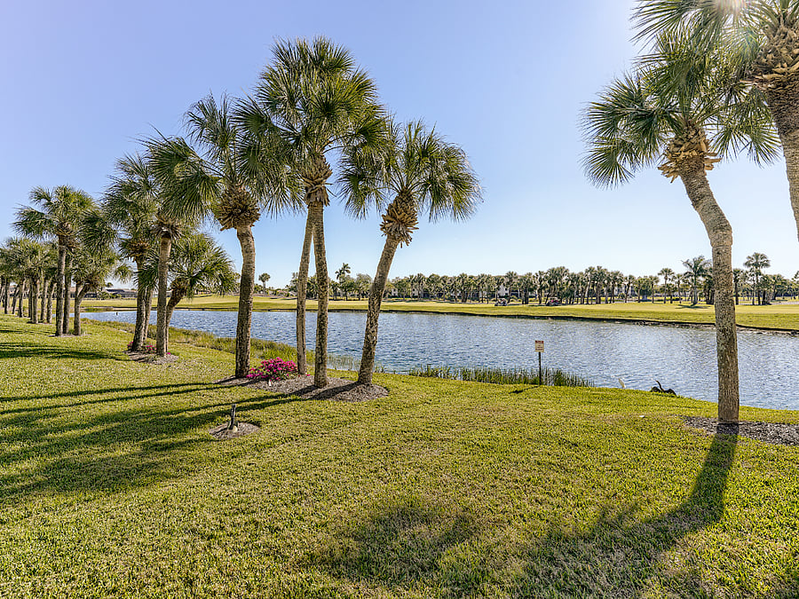 Golf course lake
