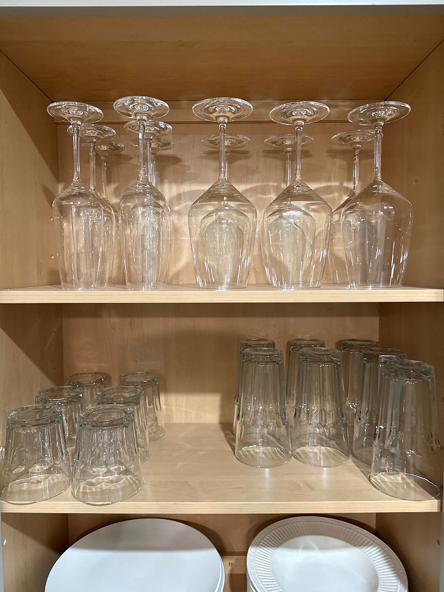 Glass ware setting for 6