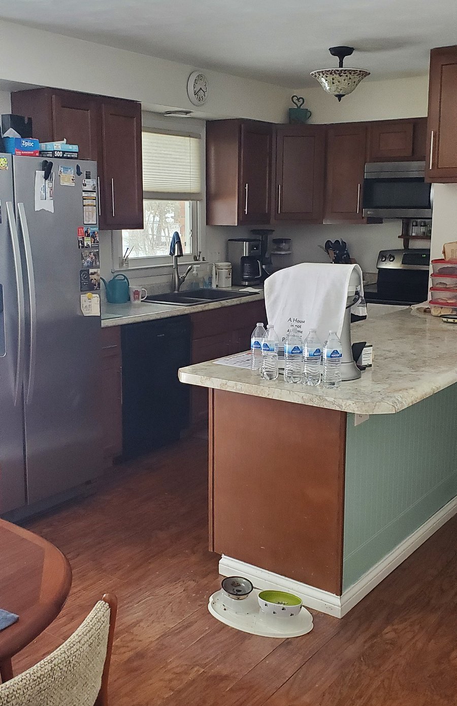 You have full kitchen privilages. You will be given cabinet and refrigerator space.