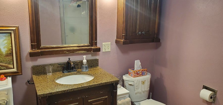 Large private bathroom.